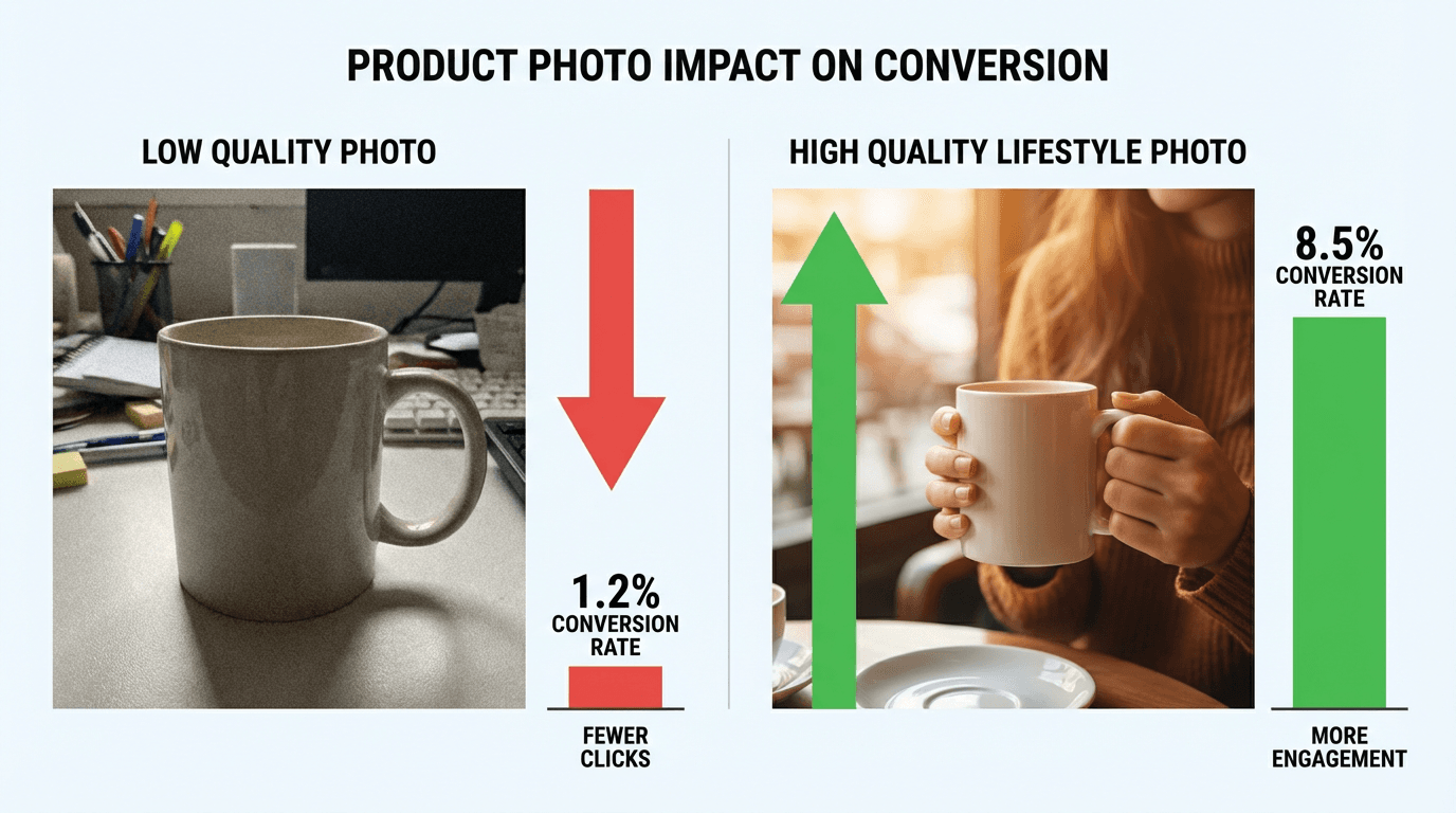 Optimiser votre taux de conversion avec de meilleures photos produits